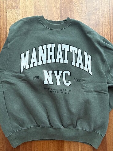 Pull&Bear yeşil S beden sweatshirt