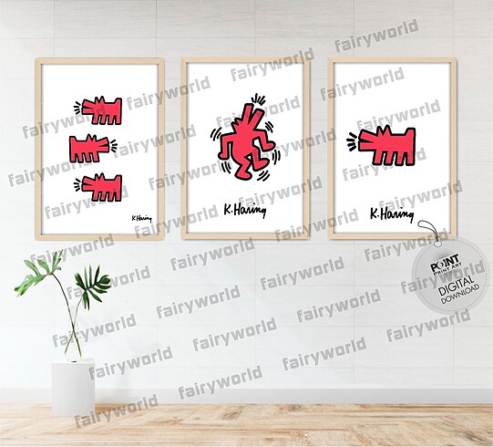 Beden Renk KEITH HARING POSTER