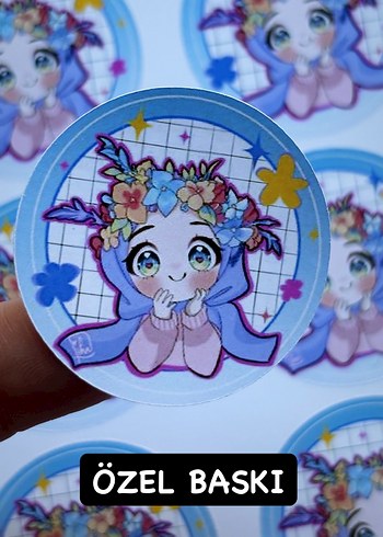 Renkli Özel Baskılı Cupcake Sticker - Görsel 15