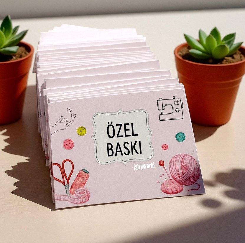 Renkli Özel Baskılı Cupcake Sticker - Görsel 4