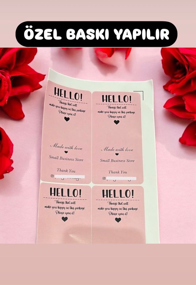 ÖZEL BASKI KARTVİZİT - STICKER - Görsel 4