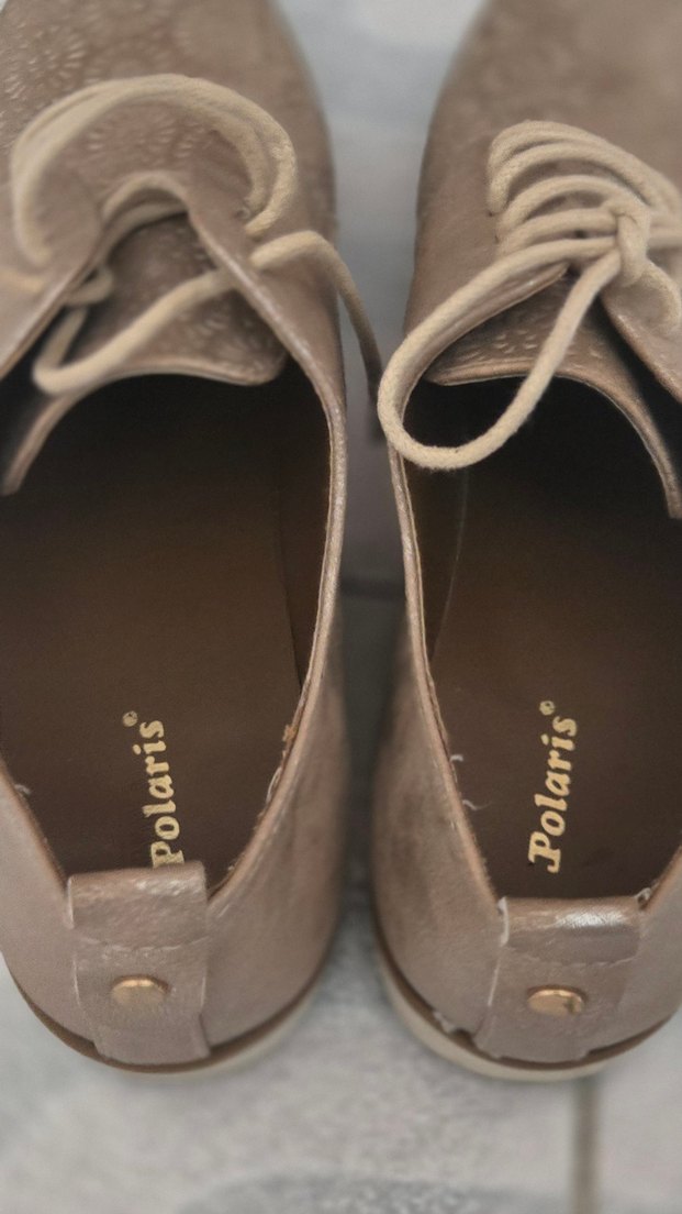 Bej Yılan Desenli Dolgu Topuklu Ayakkabı - Görsel 4