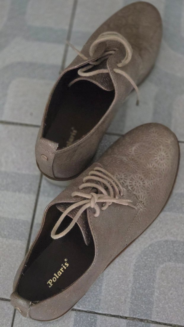 Bej Yılan Desenli Dolgu Topuklu Ayakkabı - Görsel 2