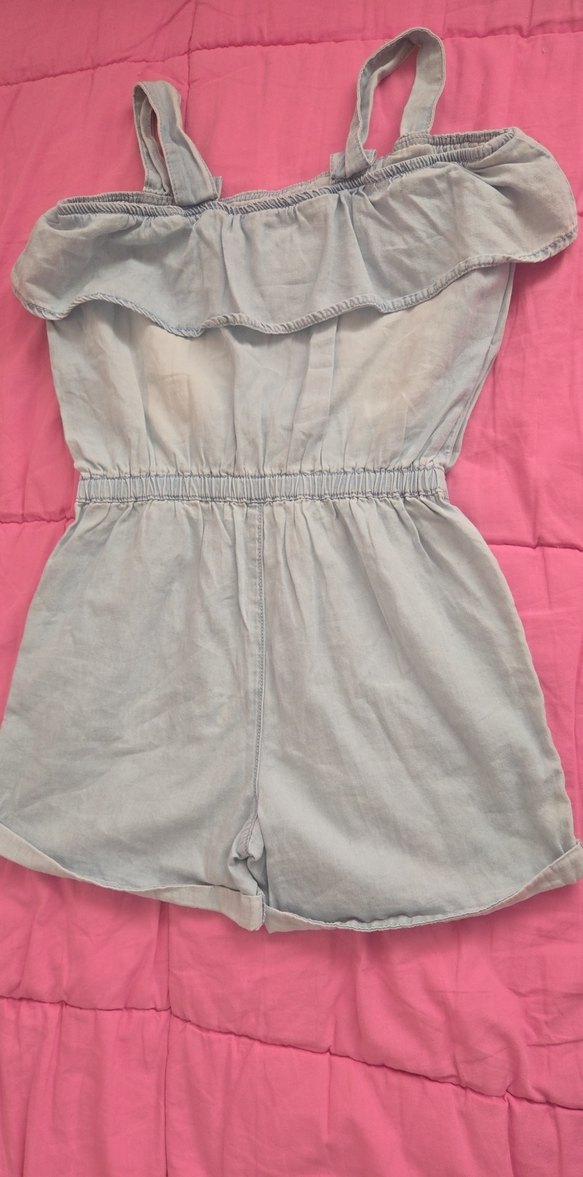 Nakışlı Pembe Kız Tulum - Görsel 3