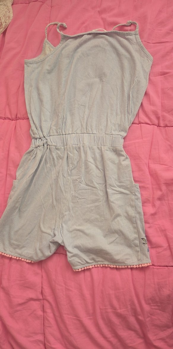 Nakışlı Kemerli Bohem Kız Tulum Gri - Görsel 2