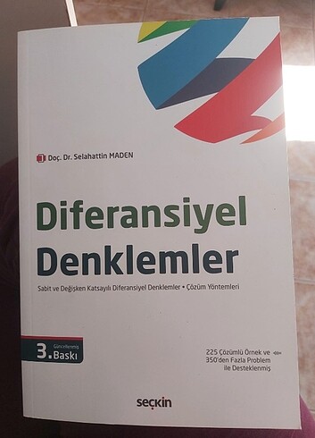 DİFERANSİYEL DENKLEMLER SELAHATTİN MADEN