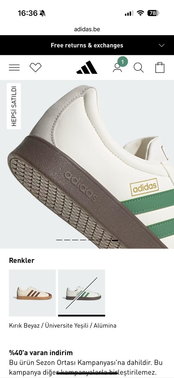 Adidas Beyaz erkek Spor Ayakkabı - Görsel 5