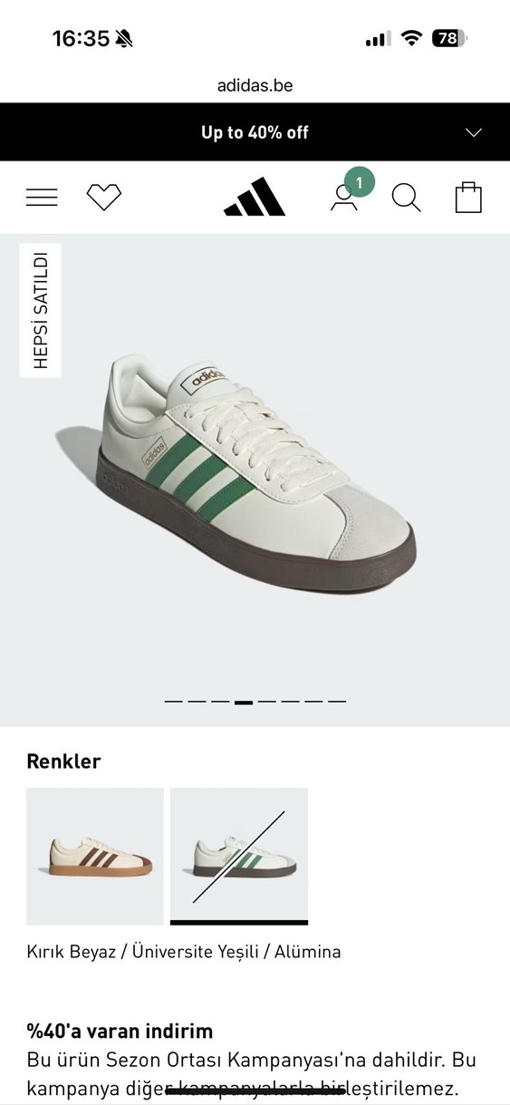 Adidas Beyaz erkek Spor Ayakkabı - Görsel 3