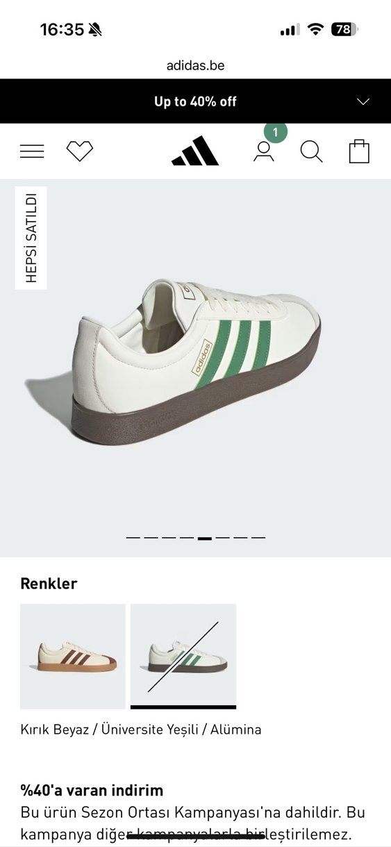 Adidas Beyaz erkek Spor Ayakkabı - Görsel 2