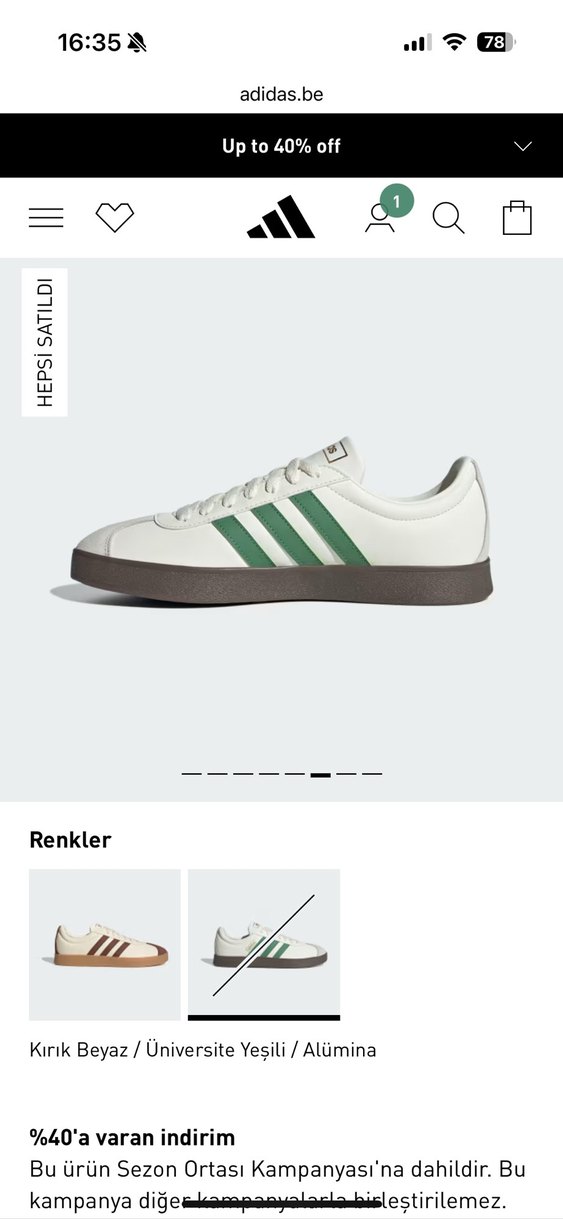 Adidas Beyaz erkek Spor Ayakkabı - Görsel 4