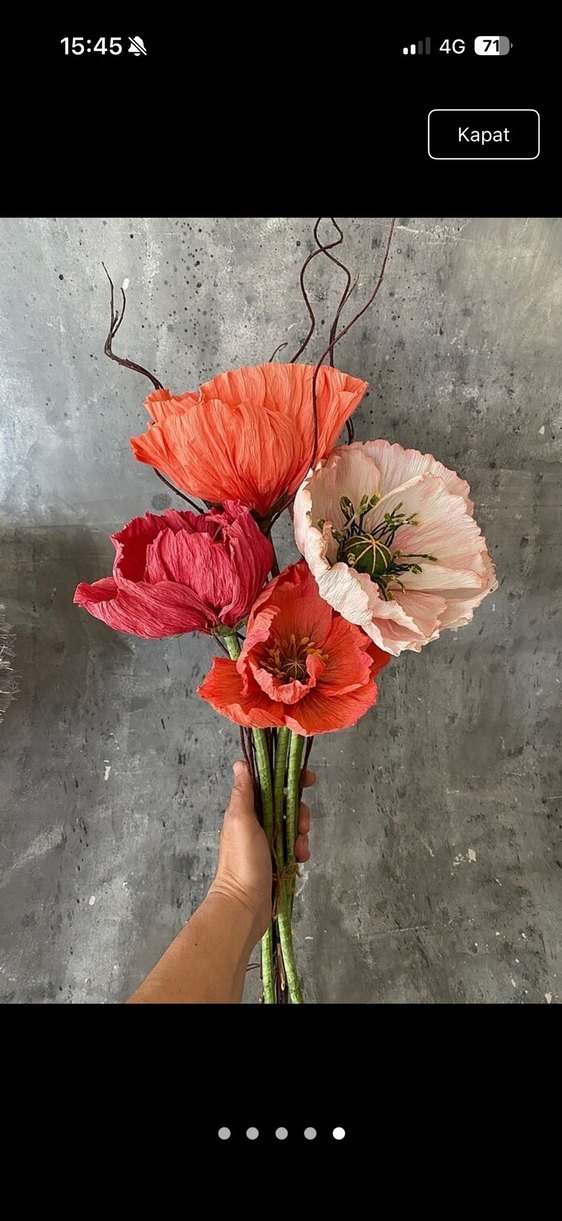 Kırmızı Dekoratif Vazo - Görsel 4