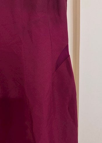 Koton elbise abiye  V Yaka Uzun Kadın Elbise - Görsel 3