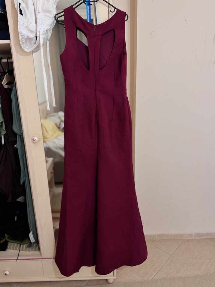 Koton elbise abiye  V Yaka Uzun Kadın Elbise - Görsel 4