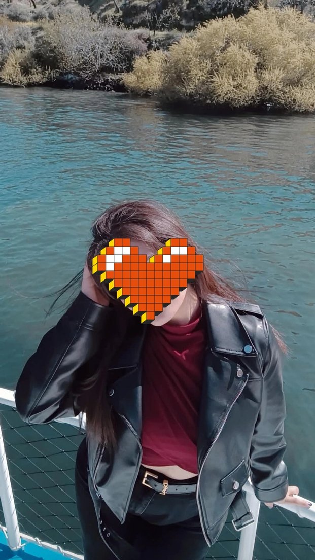 Siyah Kadın Deri Biker Ceket - Görsel 5