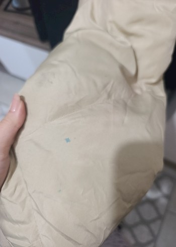 Kürklü Bej Kadın Midi Mont - Görsel 5