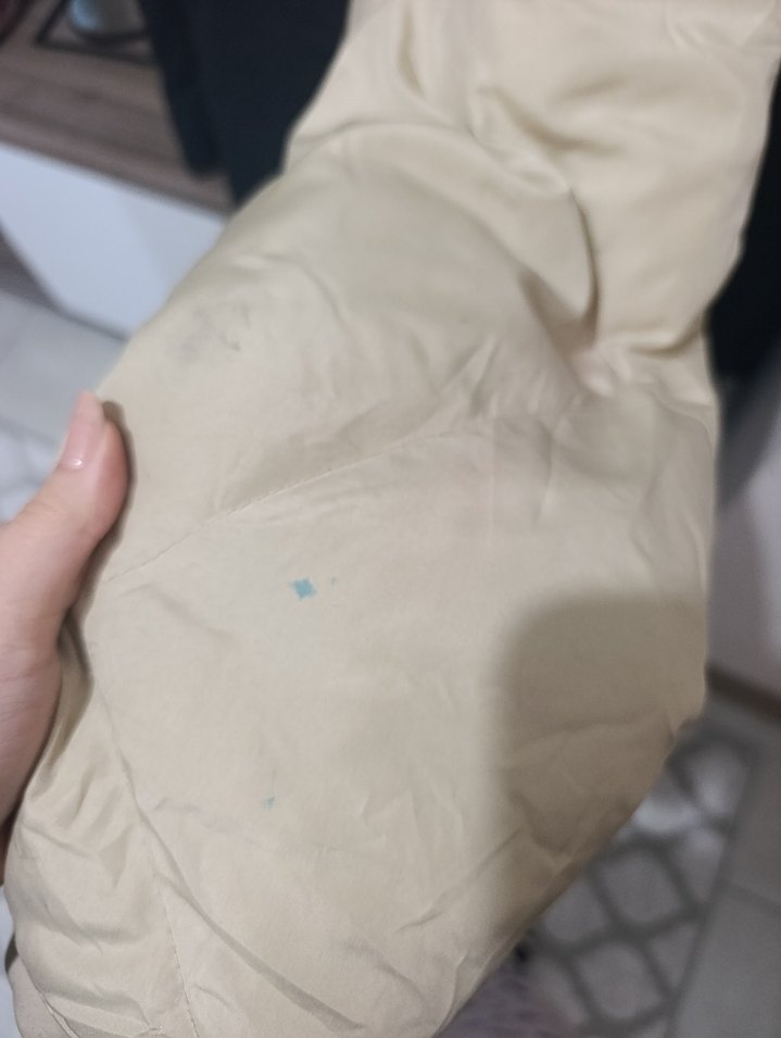 Kürklü Bej Kadın Midi Mont - Görsel 5