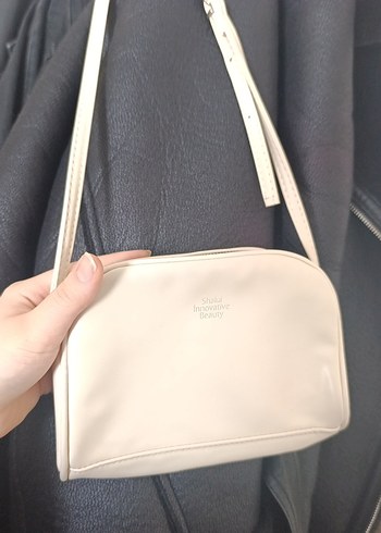 Beyaz Deri Minimalist Kadın Çanta - Görsel 4