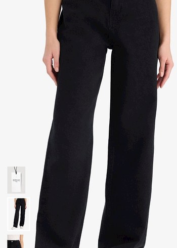 Kadın Regular Fit Siyah Kot Pantolon - Görsel 4