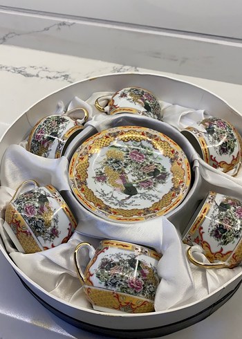 English Home Çiçek Desenli 6'lı Porselen Fincan Seti