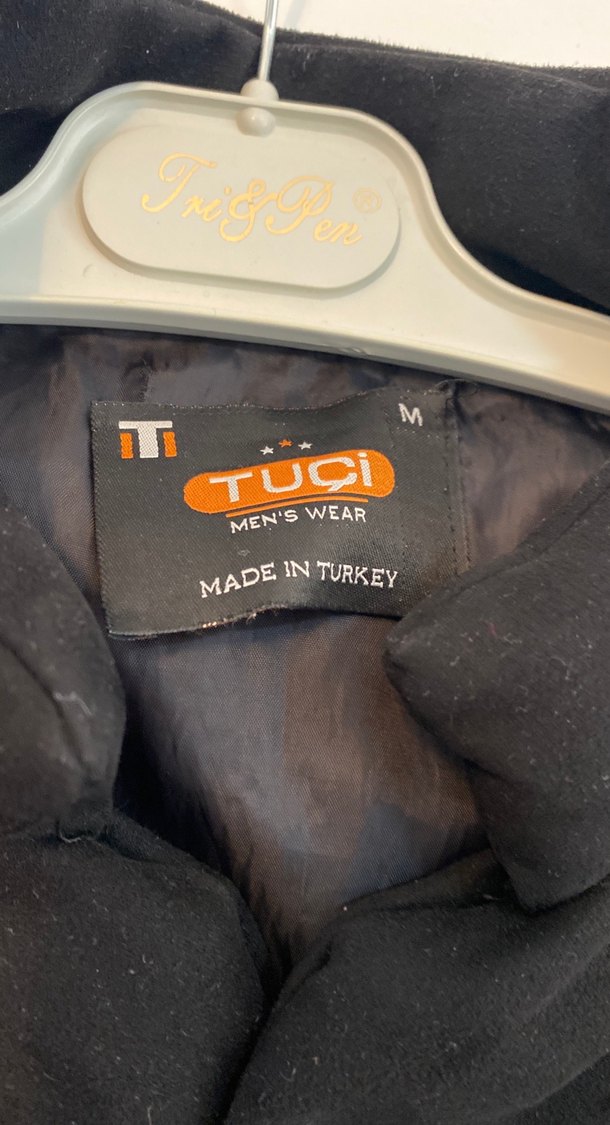 Düğmeli Siyah Midi Erkek - Görsel 3