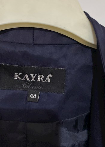 Düğmeli Lacivert Uzun Kadın Trençkot - Görsel 4