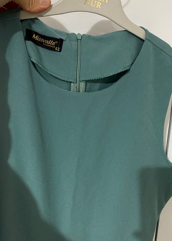 Dantel Detaylı Yeşil Tulum Takımı - Görsel 5