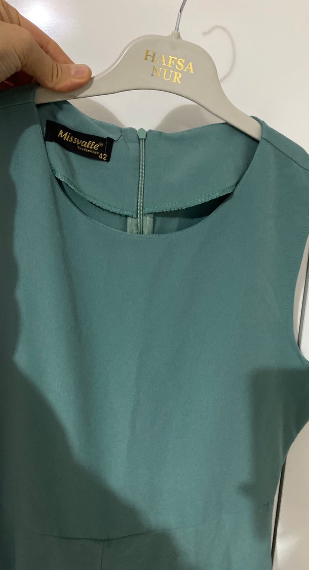 Dantel Detaylı Yeşil Tulum Takımı - Görsel 5