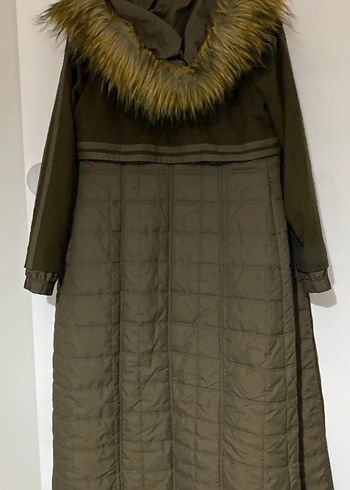 Kadın KemerliUzun Haki Mont Çok kaliteli bende uygulamadan aldım - Görsel 4