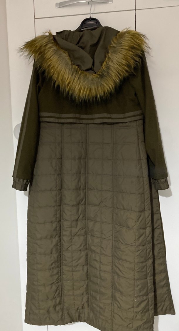 Kadın KemerliUzun Haki Mont Çok kaliteli bende uygulamadan aldım - Görsel 4
