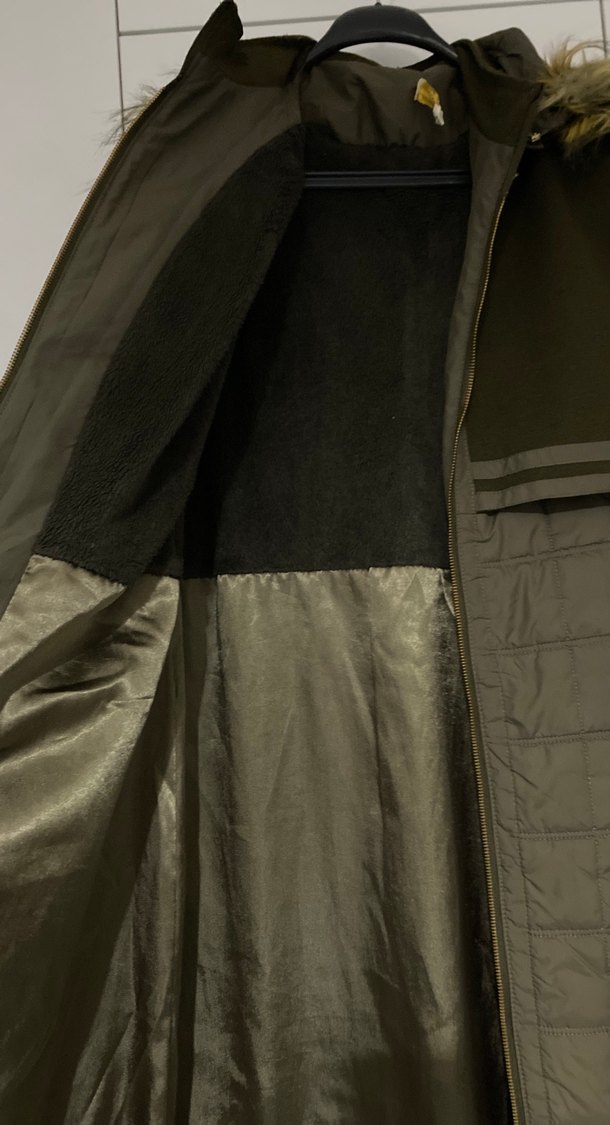 Kadın KemerliUzun Haki Mont Çok kaliteli bende uygulamadan aldım - Görsel 3