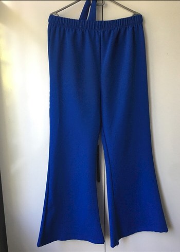 Mavi Uzun Kadın Takım Elbise - Görsel 3