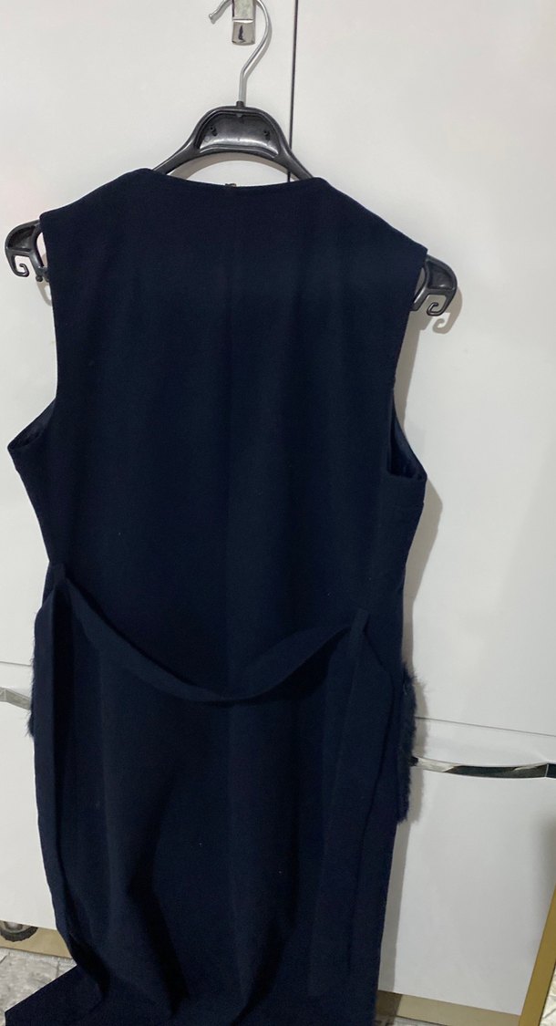 Kürklü Cepli larcivet Uzun yelek - Görsel 4