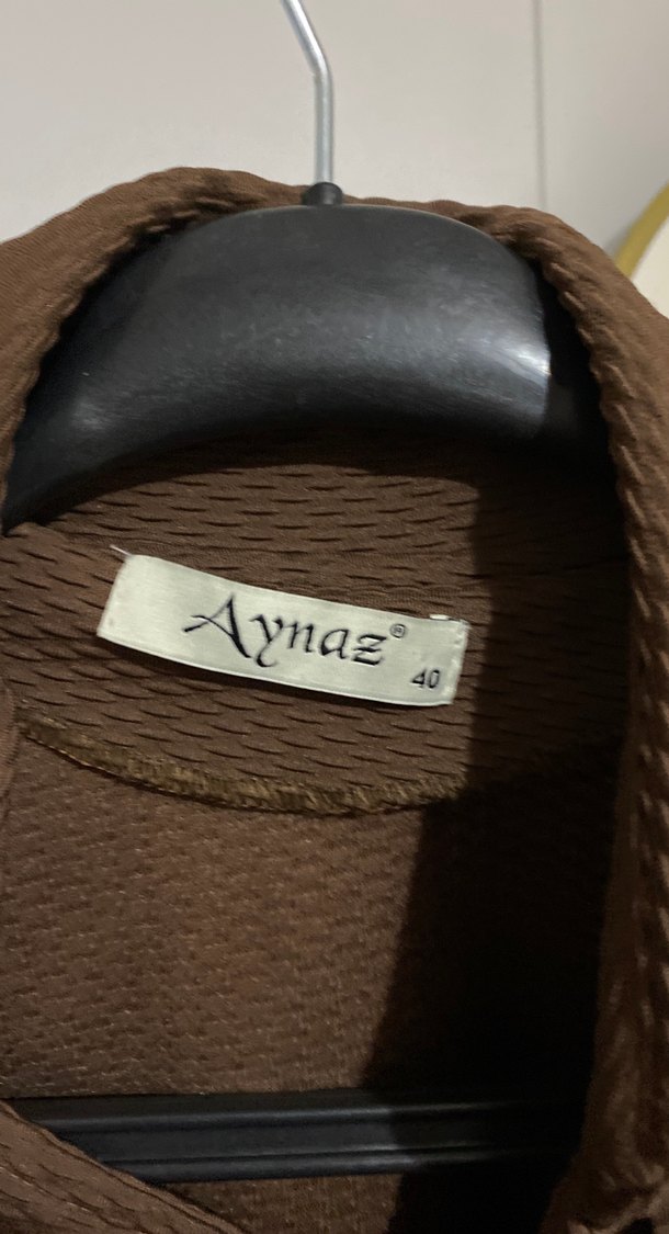 Kadın Kahverengi Uzun Trench Coat - Görsel 3