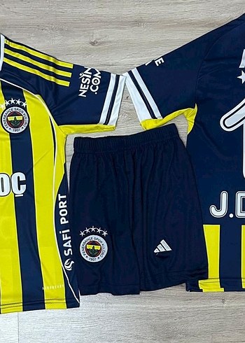 Sarı Lacivert Kısa Kollu Erkek Forma Takımı