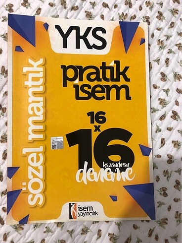 İsem Yayınları sözel mantık 16?lı deneme