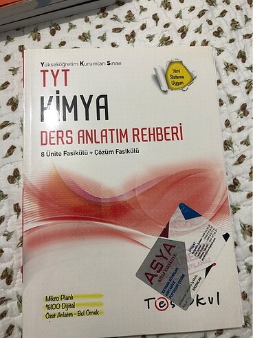 Testokul Yayınları tyt kimya fasikülleri