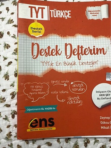 Ens Yayınları Türkçe ders defteri konu anlatım