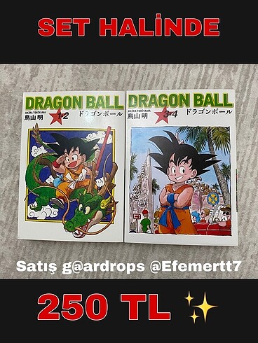 Dragon ball 1-2 & 3-4 manga