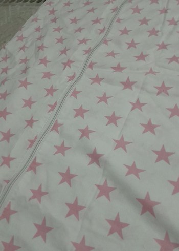 Pembe Yıldız Desenli Çocuk yorgan yüzü - Görsel 2