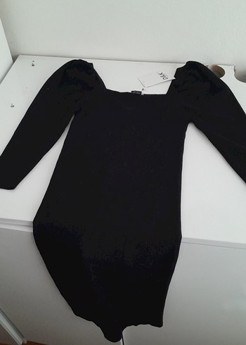 Kadın Siyah Uzun Kollu Fitted elbise - Görsel 2