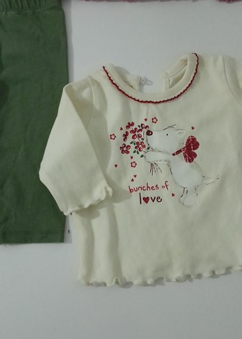 Bebek Kız Uzun Kollu Üçlü Takım - Görsel 3