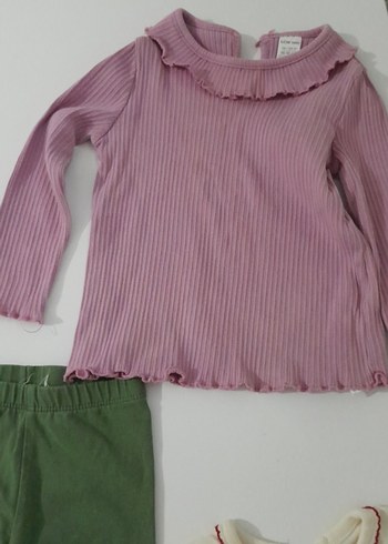 Bebek Kız Uzun Kollu Üçlü Takım - Görsel 2