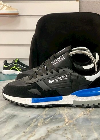 42 Beden siyah Renk Lacoste Siyah Erkek Spor Ayakkabı