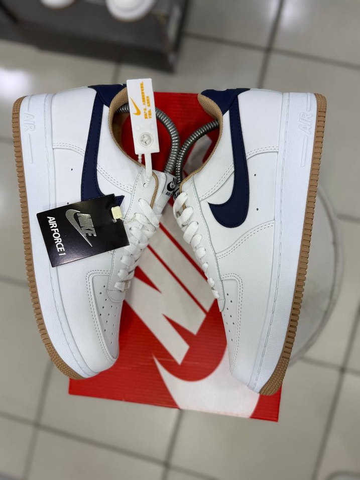 Nike Air Force 1 Beyaz Lacivert Sneaker — görsel 4/6