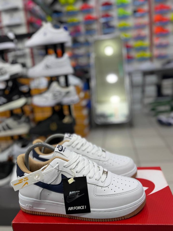Nike Air Force 1 Beyaz Lacivert Sneaker — görsel 6/6