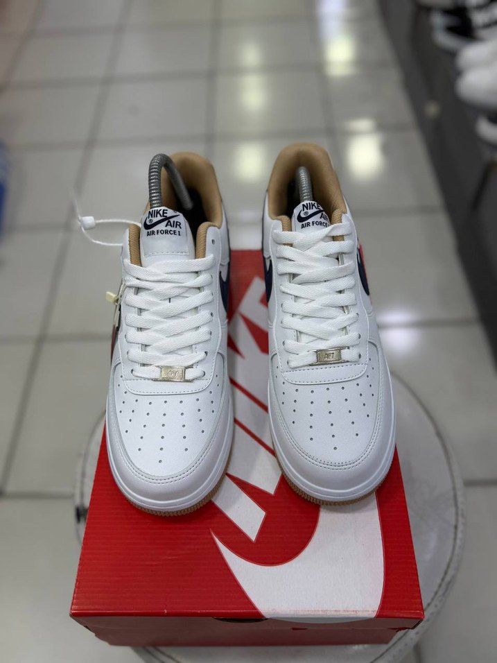 Nike Air Force 1 Beyaz Lacivert Sneaker — görsel 5/6