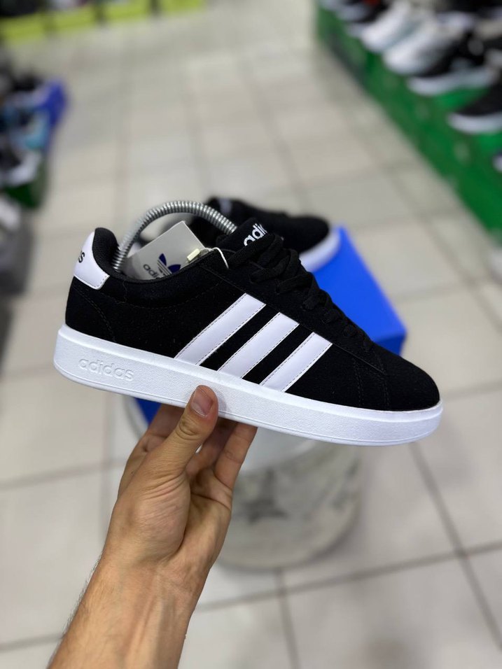 Adidas Siyah Beyaz Düşük Bilekli Sneaker — görsel 9/9