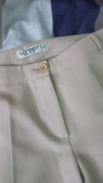 Loreen Bej Kumaş Pantalon - Görsel 3