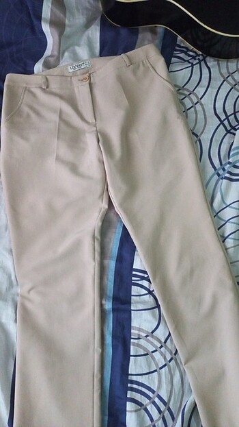 Loreen Bej Kumaş Pantalon - Görsel 4