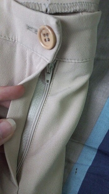 Loreen Bej Kumaş Pantalon - Görsel 11